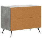 vidaXL Nočný stolík Betónovo sivá 62 x 34,5 x 47,5 cm Kompozitné drevo – Obrázok 6
