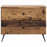 vidaXL Nočný stolík Staré drevo 62 x 34,5 x 47,5 cm Kompozitné drevo – Obrázok 4