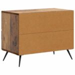 vidaXL Nočný stolík Staré drevo 62 x 34,5 x 47,5 cm Kompozitné drevo – Obrázok 6