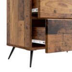 vidaXL Nočný stolík Staré drevo 62 x 34,5 x 47,5 cm Kompozitné drevo – Obrázok 8