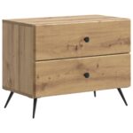 vidaXL Nočný stolík Dub artisan 62 x 34,5 x 47,5 cm Kompozitné drevo