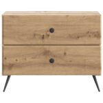 vidaXL Nočný stolík Dub artisan 62 x 34,5 x 47,5 cm Kompozitné drevo – Obrázok 4