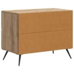 vidaXL Nočný stolík Dub artisan 62 x 34,5 x 47,5 cm Kompozitné drevo – Obrázok 6