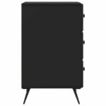 vidaXL Nočný stolík Čierna 43 x 41 x 66,5 cm Kompozitné drevo – Obrázok 5