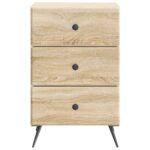 vidaXL Nočný stolík Dub sonoma 43 x 41 x 66,5 cm Kompozitné drevo – Obrázok 4