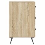 vidaXL Nočný stolík Dub sonoma 43 x 41 x 66,5 cm Kompozitné drevo – Obrázok 5