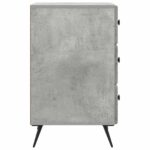 vidaXL Nočný stolík Betónovo sivá 43 x 41 x 66,5 cm Kompozitné drevo – Obrázok 5