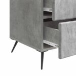 vidaXL Nočný stolík Betónovo sivá 43 x 41 x 66,5 cm Kompozitné drevo – Obrázok 8
