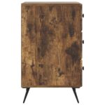 vidaXL Nočný stolík Dymový dub 43 x 41 x 66,5 cm Kompozitné drevo – Obrázok 5