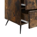vidaXL Nočný stolík Dymový dub 43 x 41 x 66,5 cm Kompozitné drevo – Obrázok 8