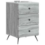 vidaXL Nočný stolík Sivá sonoma 43 x 41 x 66,5 cm Kompozitné drevo – Obrázok 2