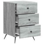 vidaXL Nočný stolík Sivá sonoma 43 x 41 x 66,5 cm Kompozitné drevo – Obrázok 3