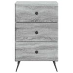 vidaXL Nočný stolík Sivá sonoma 43 x 41 x 66,5 cm Kompozitné drevo – Obrázok 4