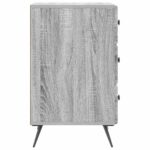 vidaXL Nočný stolík Sivá sonoma 43 x 41 x 66,5 cm Kompozitné drevo – Obrázok 5