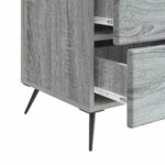 vidaXL Nočný stolík Sivá sonoma 43 x 41 x 66,5 cm Kompozitné drevo – Obrázok 8