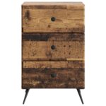 vidaXL Nočný stolík Staré drevo 43 x 41 x 66,5 cm Kompozitné drevo – Obrázok 4