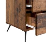 vidaXL Nočný stolík Staré drevo 43 x 41 x 66,5 cm Kompozitné drevo – Obrázok 8