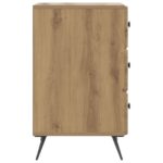 vidaXL Nočný stolík Dub artisan 43 x 41 x 66,5 cm Kompozitné drevo – Obrázok 5