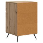 vidaXL Nočný stolík Dub artisan 43 x 41 x 66,5 cm Kompozitné drevo – Obrázok 6