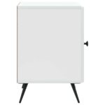 vidaXL Nočný stolík Biela 43 x 34,5 x 50 cm Kompozitné drevo – Obrázok 5