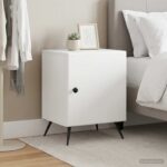 vidaXL Nočný stolík 2 pcs Biela 43 x 34,5 x 50 cm Kompozitné drevo – Obrázok 4