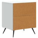 vidaXL Nočný stolík 2 pcs Biela 43 x 34,5 x 50 cm Kompozitné drevo – Obrázok 7