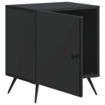 vidaXL Nočný stolík Čierna 43 x 34,5 x 50 cm Kompozitné drevo – Obrázok 3