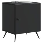 vidaXL Nočný stolík 2 pcs Čierna 43 x 34,5 x 50 cm Kompozitné drevo – Obrázok 2
