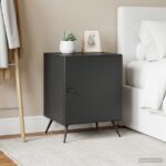 vidaXL Nočný stolík 2 pcs Čierna 43 x 34,5 x 50 cm Kompozitné drevo – Obrázok 13