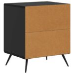 vidaXL Nočný stolík 2 pcs Čierna 43 x 34,5 x 50 cm Kompozitné drevo – Obrázok 7
