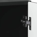 vidaXL Nočný stolík 2 pcs Čierna 43 x 34,5 x 50 cm Kompozitné drevo – Obrázok 9