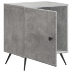 vidaXL Nočný stolík Betónovo sivá 43 x 34,5 x 50 cm Kompozitné drevo – Obrázok 3
