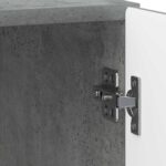 vidaXL Nočný stolík Betónovo sivá 43 x 34,5 x 50 cm Kompozitné drevo – Obrázok 8