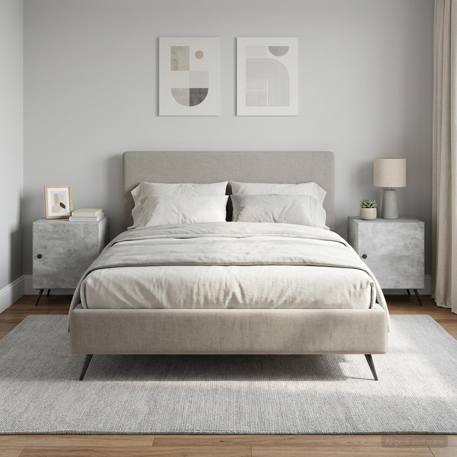 895492_1.jpg vidaXL Nočný stolík 2 pcs Betónovo sivá 43 x 34,5 x 50 cm – Obrázok 1