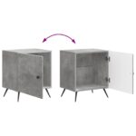 vidaXL Nočný stolík 2 pcs Betónovo sivá 43 x 34,5 x 50 cm – Obrázok 10