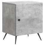 vidaXL Nočný stolík 2 pcs Betónovo sivá 43 x 34,5 x 50 cm – Obrázok 3