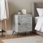 vidaXL Nočný stolík 2 pcs Betónovo sivá 43 x 34,5 x 50 cm – Obrázok 4
