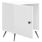vidaXL Nočný stolík Biela s vysokým leskom 43 x 34,5 x 50 cm – Obrázok 3