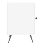 vidaXL Nočný stolík Biela s vysokým leskom 43 x 34,5 x 50 cm – Obrázok 5