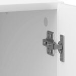 vidaXL Nočný stolík Biela s vysokým leskom 43 x 34,5 x 50 cm – Obrázok 8