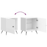 vidaXL Nočný stolík Biela s vysokým leskom 43 x 34,5 x 50 cm – Obrázok 9