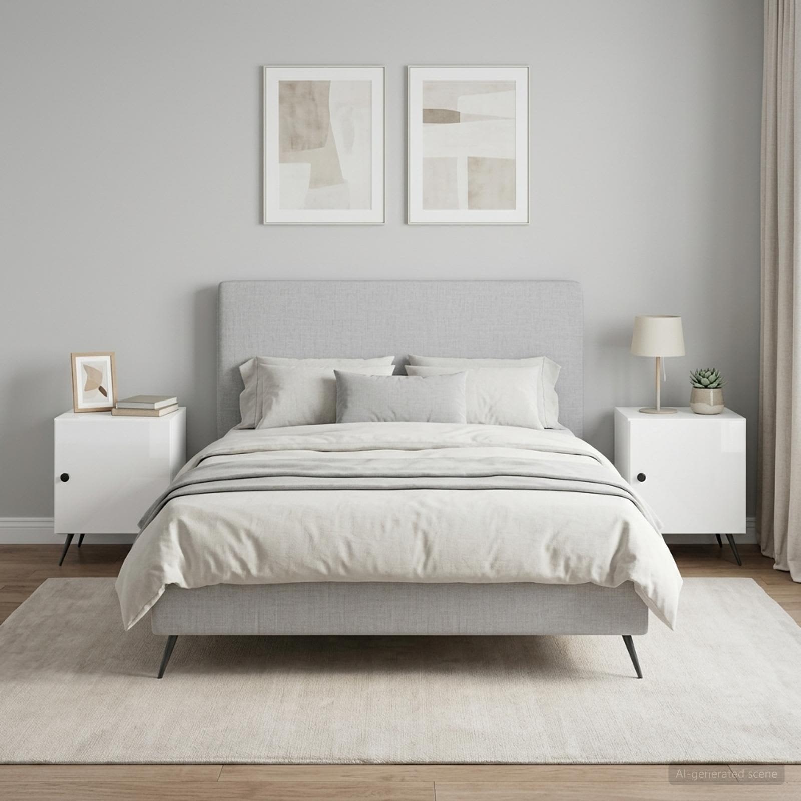895494_1.jpg vidaXL Nočný stolík 2 pcs Biela s vysokým leskom 43 x 34,5 x 50 cm – Obrázok 1