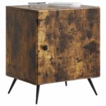 vidaXL Nočný stolík Dymový dub 43 x 34,5 x 50 cm Kompozitné drevo – Obrázok 2