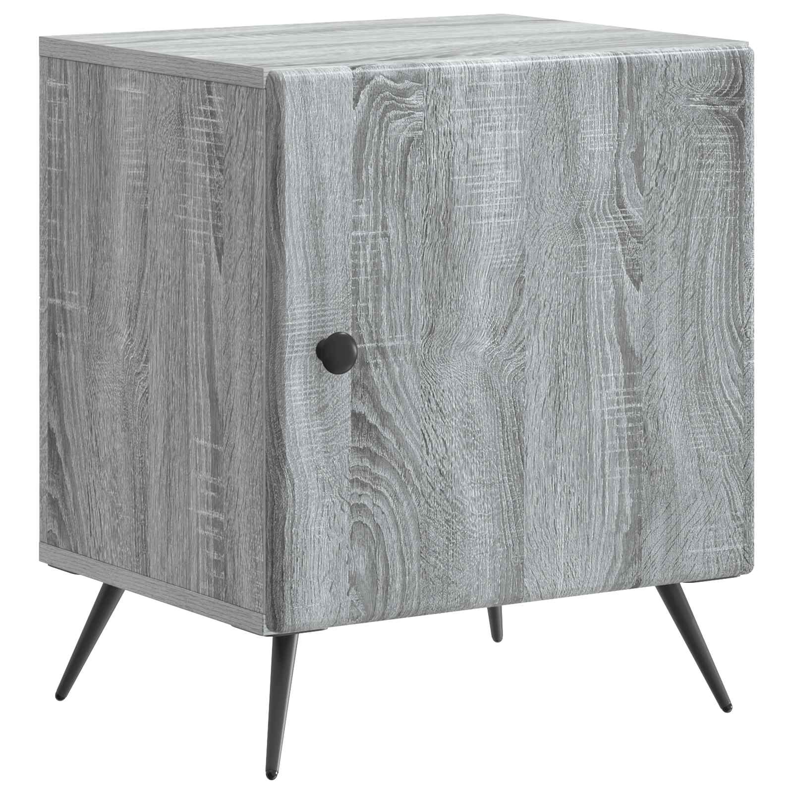895497_1.jpg vidaXL Nočný stolík Sivá sonoma 43 x 34,5 x 50 cm Kompozitné drevo – Obrázok 1