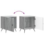 vidaXL Nočný stolík 2 pcs Sivá sonoma 43 x 34,5 x 50 cm – Obrázok 10