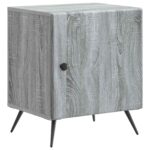 vidaXL Nočný stolík 2 pcs Sivá sonoma 43 x 34,5 x 50 cm – Obrázok 3