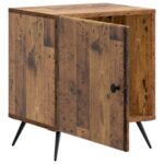 vidaXL Nočný stolík Staré drevo 43 x 34,5 x 50 cm Kompozitné drevo – Obrázok 3