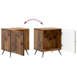 vidaXL Nočný stolík 2 pcs Staré drevo 43 x 34,5 x 50 cm – Obrázok 10