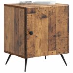 vidaXL Nočný stolík 2 pcs Staré drevo 43 x 34,5 x 50 cm – Obrázok 2