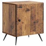 vidaXL Nočný stolík 2 pcs Staré drevo 43 x 34,5 x 50 cm – Obrázok 3